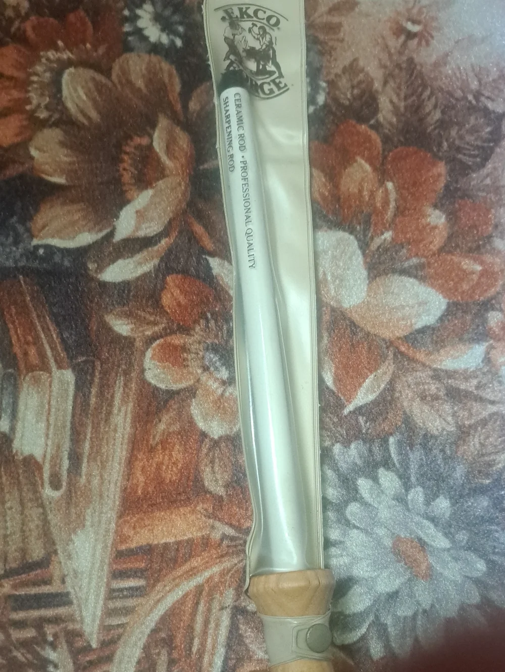 Vintage EKCO Forge Professional Quality Ceramic Knife Sharpening Rod